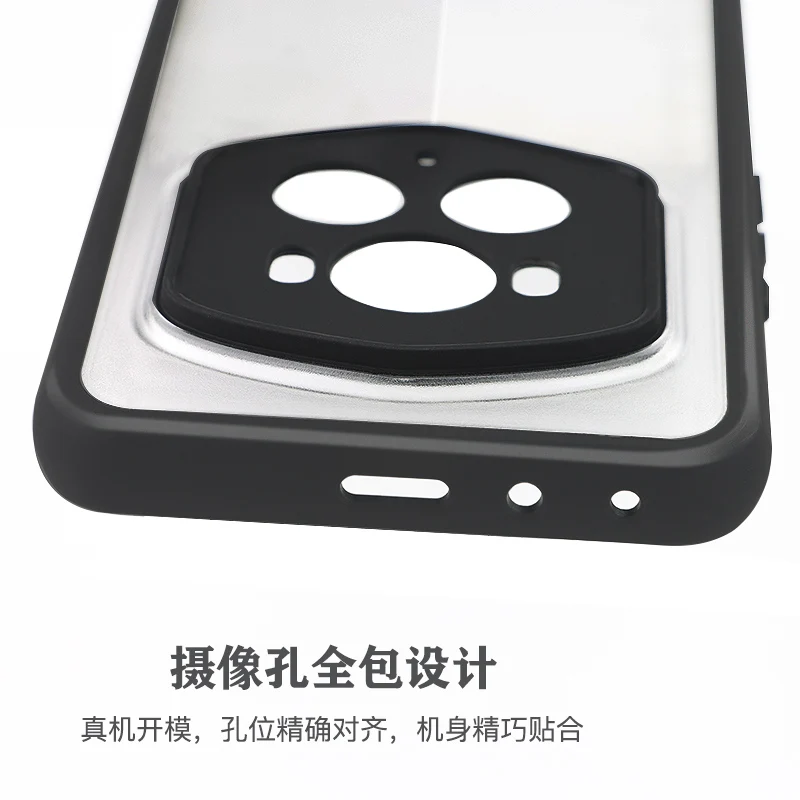 Deluxe Shockproof Transparent Back Phone Case with TPU Frame