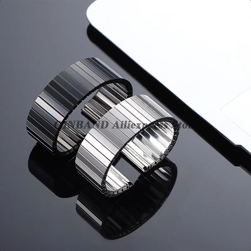 Elastic Metal Watch Band Expansion Bracelet - Stretchable Stainless Steel Strap