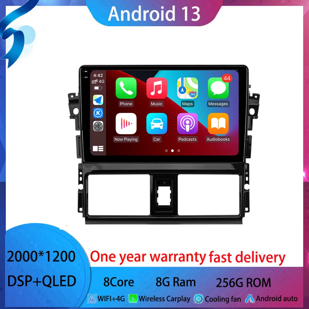 9-inch-android-13-For-Toyota-Vios-XP150-2013-2020-Car-Radio-Multimedia ...