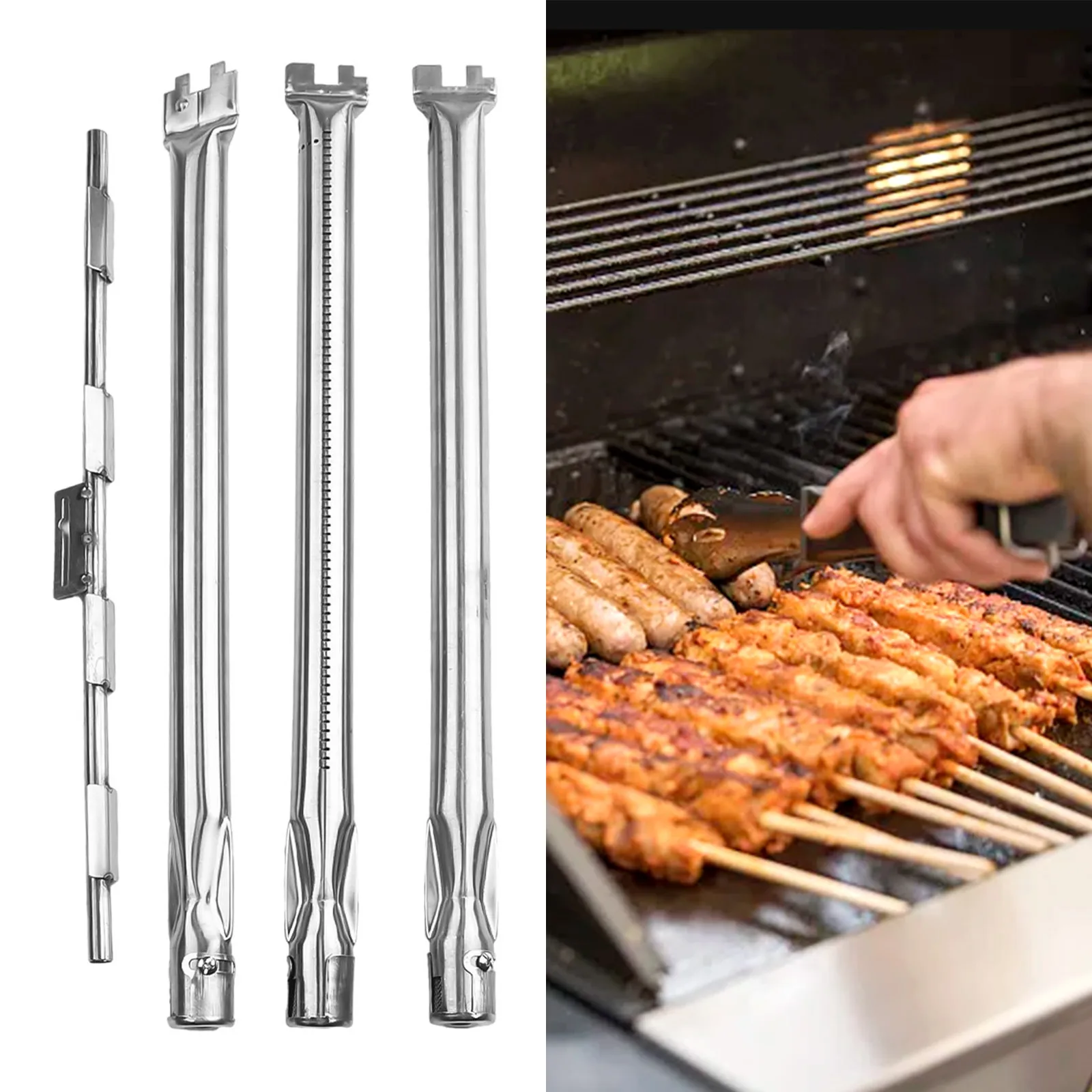 

Цифровой гриль-горелка для барбекю 46 см, горелка из нержавеющей стали 69787 для Weber Spirit серии 300, запасные части для гриля