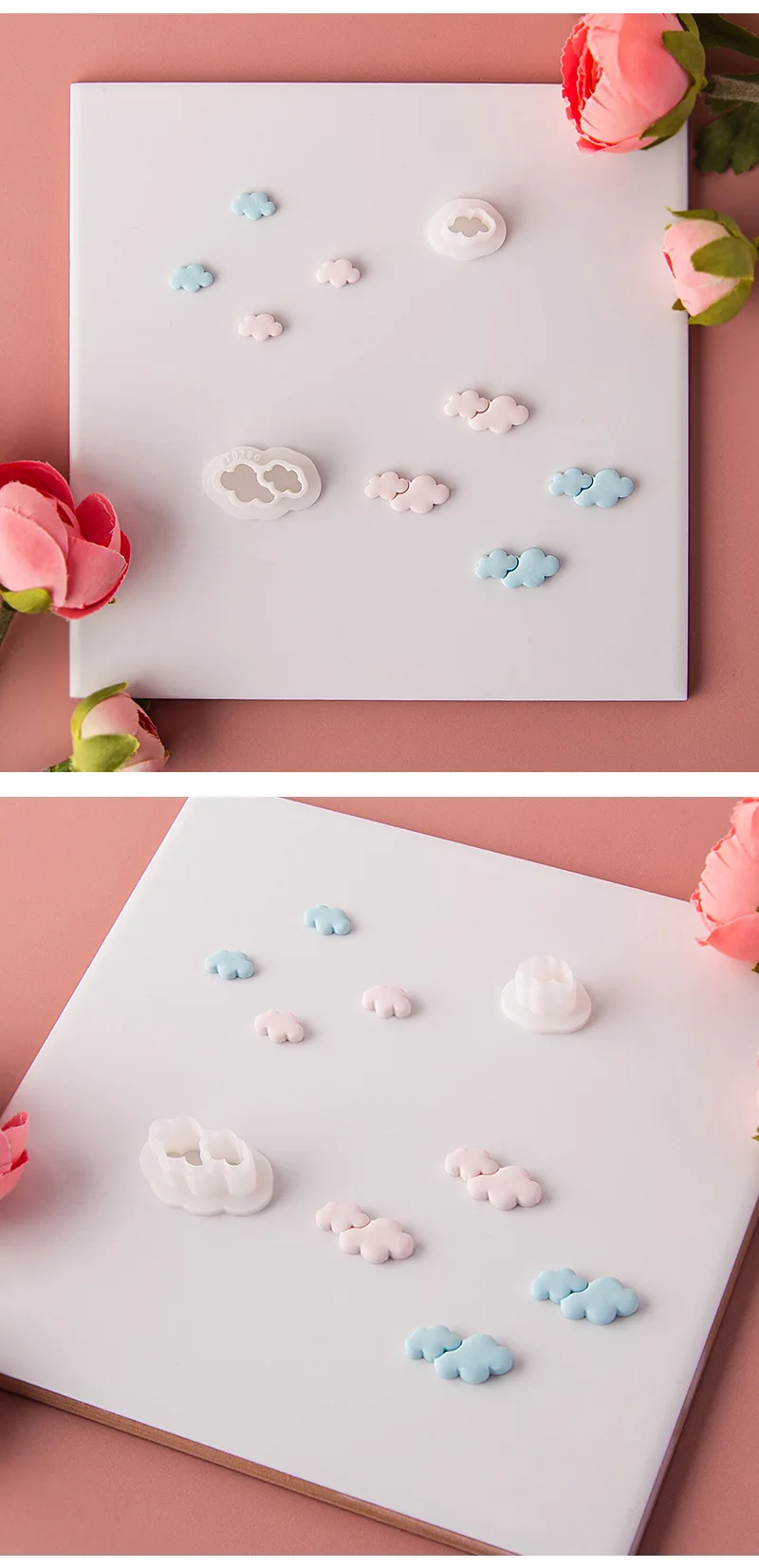 Description Picture 6 of itemMini Cloud Shape Polymer Clay Cutter 3D Clay Cutting Molds For DIY Earring Making Ceramic Jewelry Make Art Supplie Hobby Tool