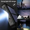 New Portable Solar Power Bank with Cables 50000mAh External Battery Charger Cases Fast Charging for iPhone Series Samsung Xiaomi 5