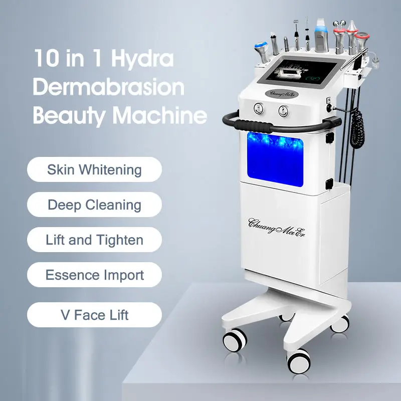 

10 in 1 Hydrogen-Oxygen Facial Care Machine Deep Cleaning Small Bubble Aqua Peeling Skin Comprehensive Management Instrument