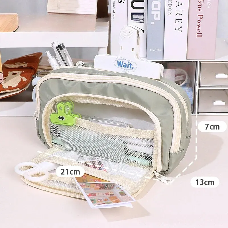 Stationery Pencil Case 1pc Large Capacity Portable Gifts