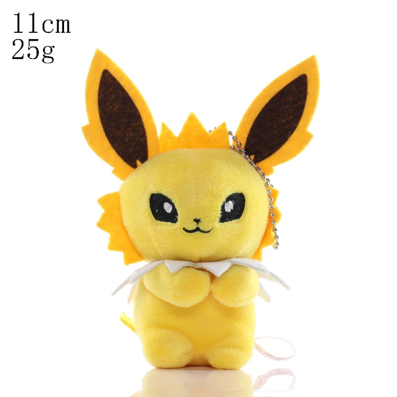 thumbnail image 1 of 10-14cm Pokemon Plush Stuffed Toys Pikachu Squirtle Gengar Psyduck Eevee Cartoon Figure Keychain Pendant Doll Baby Birthday Gift, 1 of 5