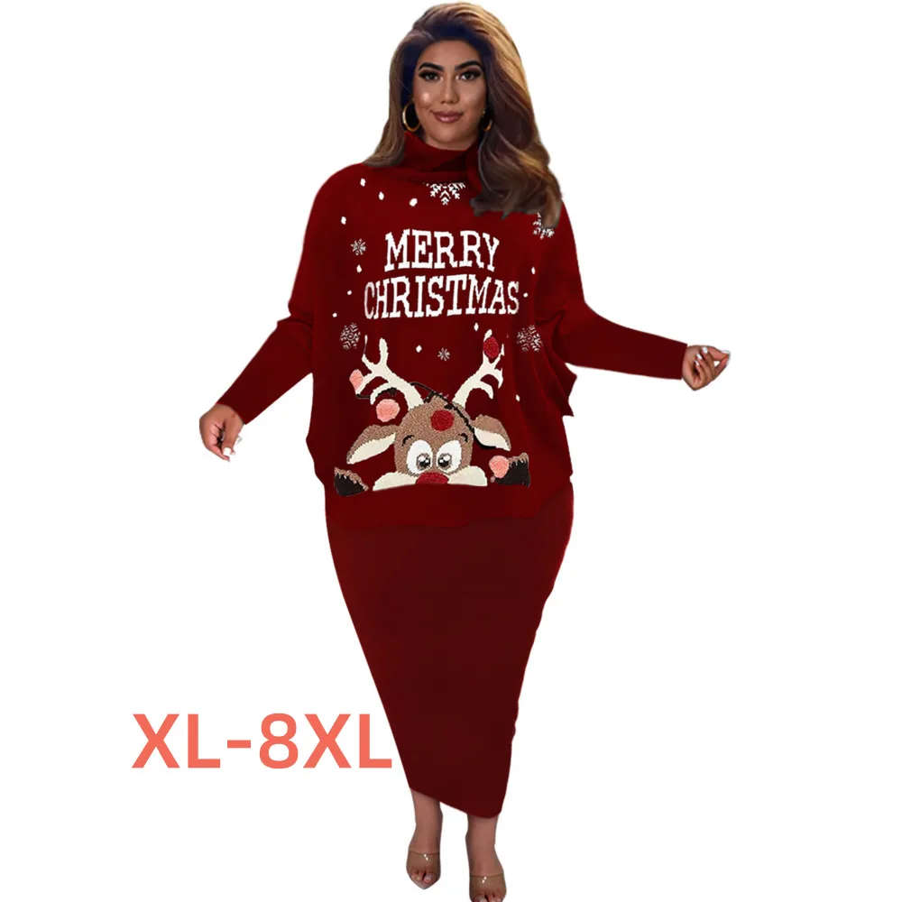 

Женский трикотажный Костюм-двойка, размеры 4xl, 5xl, 6xl, 7xl, 8xl