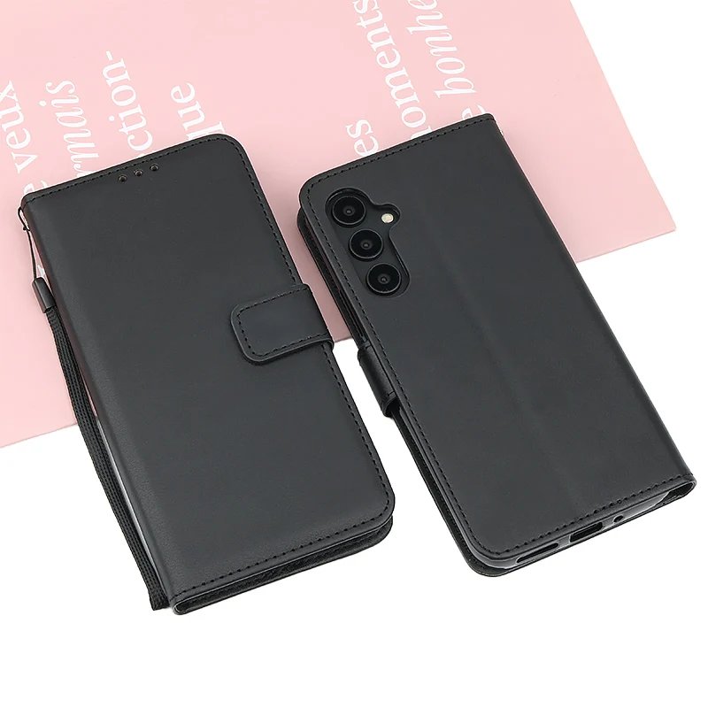 Leather Flip Wallet Phone Case with Enhanced Protection and Style