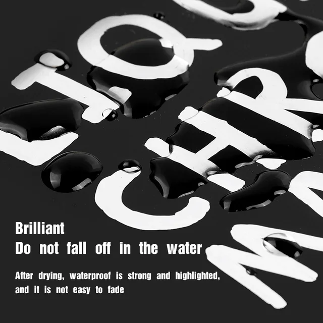 DIY 반사 페인트 펜 미러 마커, 크롬 골드 실버 마커, 자동차 스타일링 아트 공예