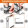 Telescopic Sink Shelf Adjustable Kitchen Soap Sponge Rag Brush Holder Stainless Steel Sink Drain StorageRack Sink Storage Basket 6