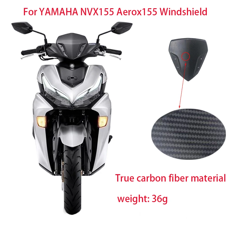 

For YAMAHA NVX155 Aerox155 NVX 155 Aerox 155 Carbon Fiber Motorcycle Accessories Windscreen Air Wind Deflector Windshield