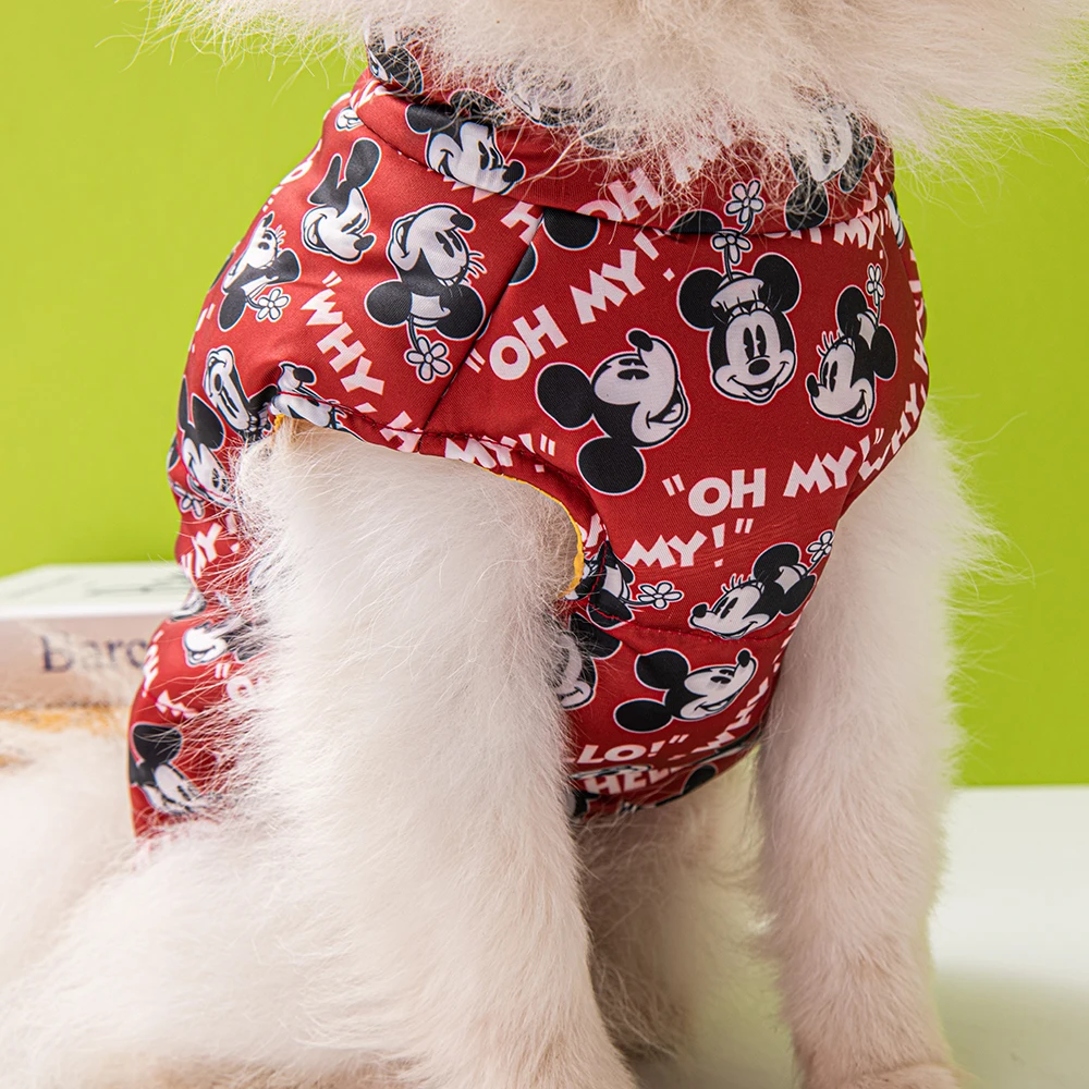 Disney's Pet Dog Jacket Puppy Vest Warm For Small And Medium Dogs Winter Windproof