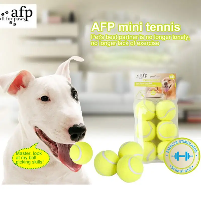 1pc Dog Pet Toys Tennis Launcher Rubber Tennis Ball Pet Ball