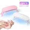 LULAA Foldable Nail Lamp Machine Mini UV LED Nail Lamp For Home Salon Tools Professional Nail Phototherapy Mouse Nail Lamp 2