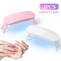 LULAA Foldable Nail Lamp Machine Mini UV LED Nail Lamp For Home Salon Tools Professional Nail Phototherapy Mouse Nail Lamp 2