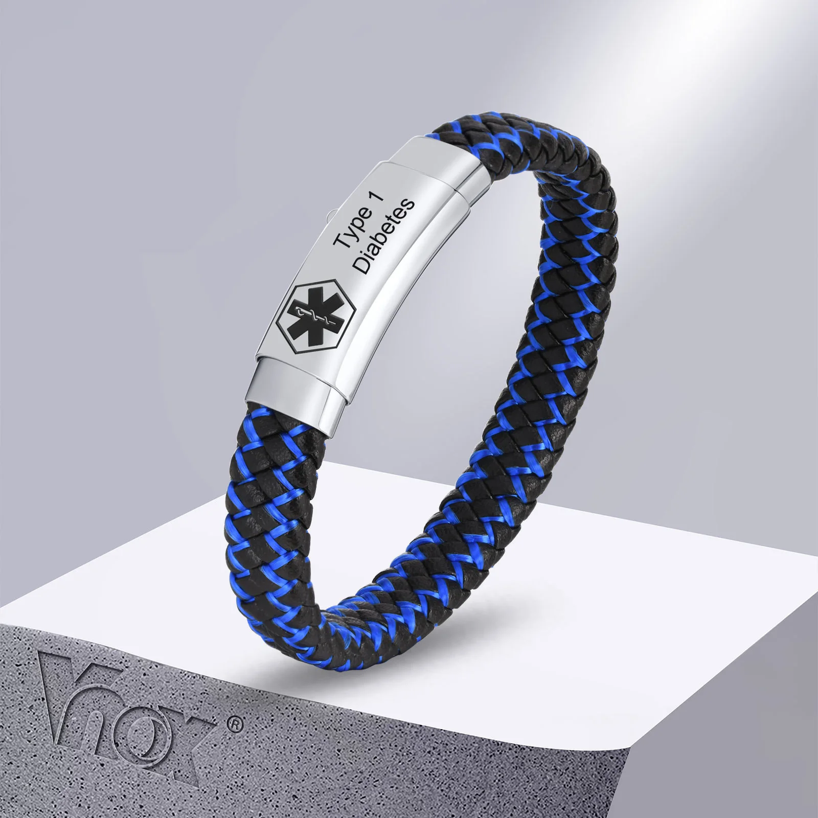 Free Engraving Medical Alert ID Bracelet for Women | Medic alert bracelets, Medical  bracelet, Id bracelets