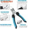 Professional Pet Nail Clipper with Safety Guard  Stainless Steel Scissors Cat Dog for Claw Care Grooming Supplies Size Fits 3