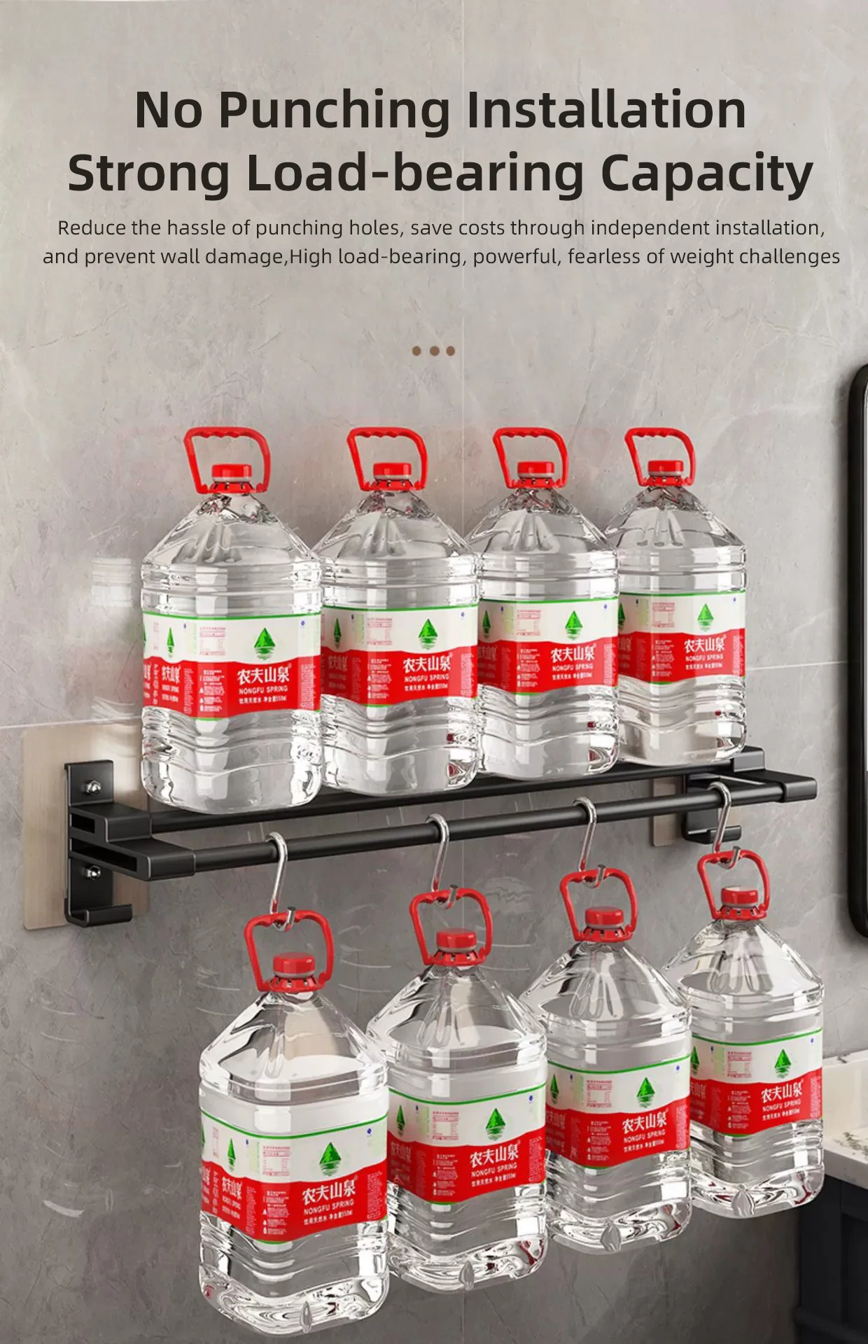 Wall Mounted Towel Rack Image 8