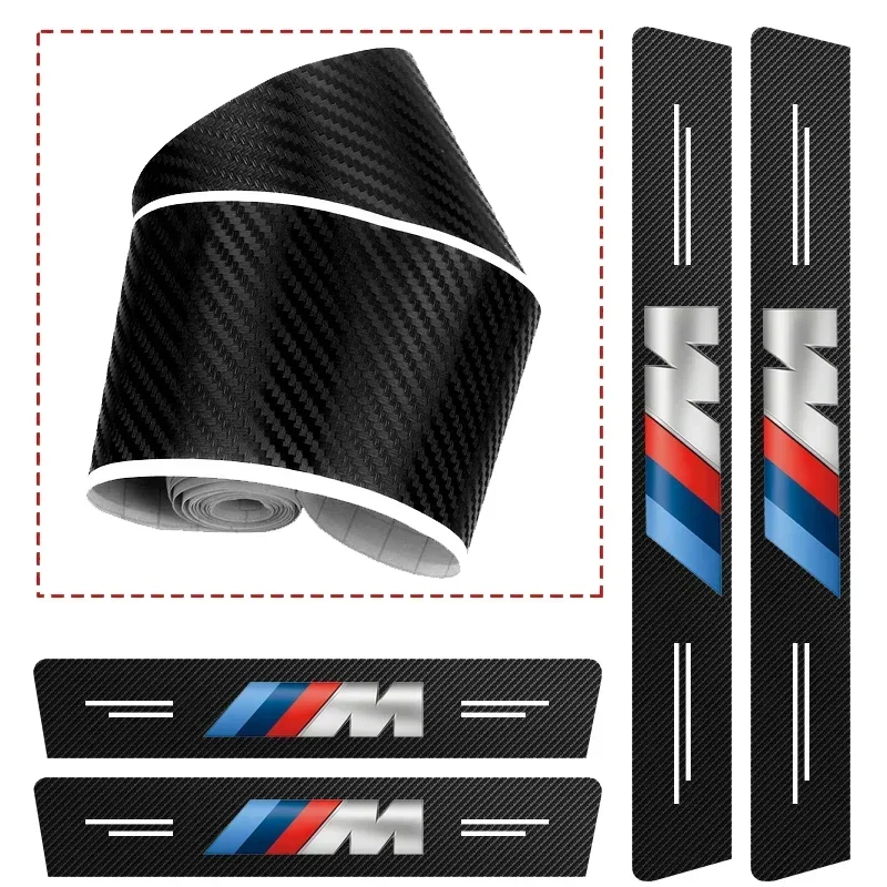 BMW M E28 E90 F30 F10 X2 X3 X4 X5 X6 X7 F20 E46 E60 밸브 1/4/5개 가죽 자동차 도어 실 프로텍터 카본 파이버 실 스트립