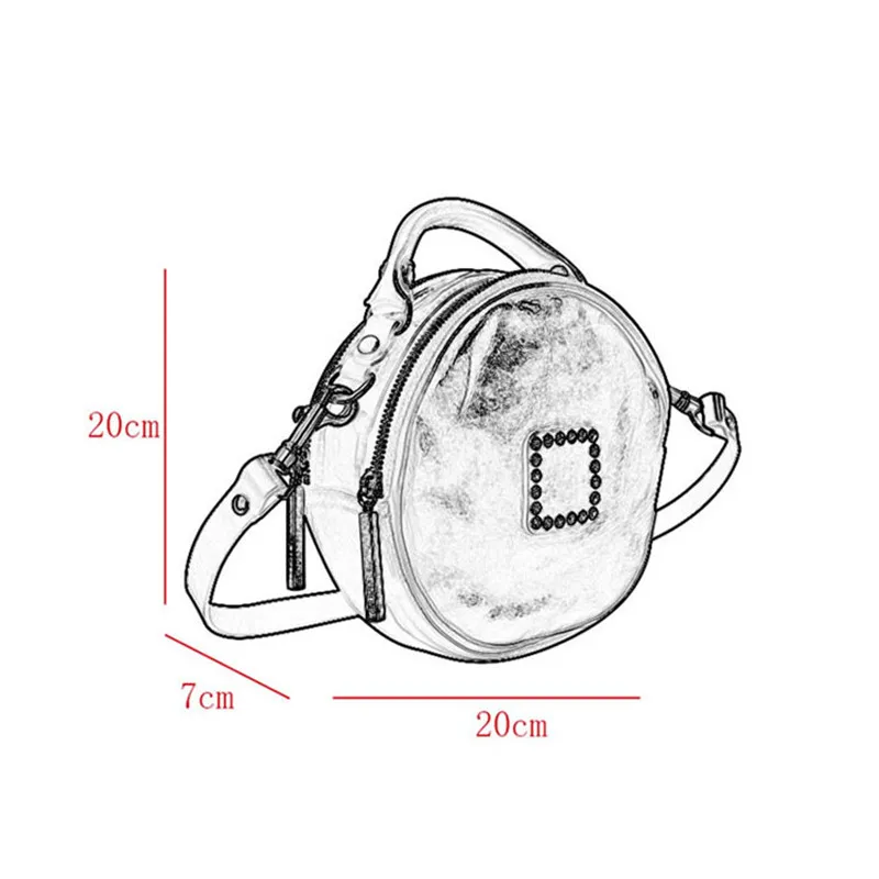 Veranstalter Designer hand gefertigte echte Leder Damen schwarze Handtaschen Nieten Luxus weiche Rindsleder Damen Umhängetaschen – Detail 1