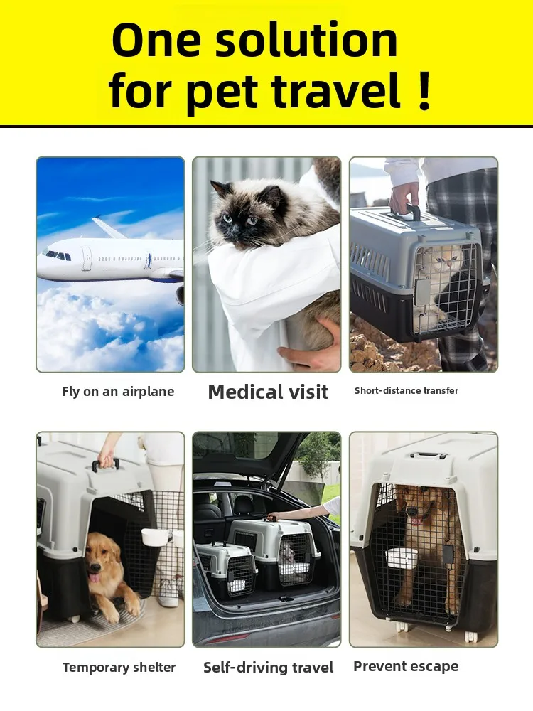 Portable Pet Air ip Cage for Dogs And s Travel Car Carrier Waterproof Dog Cage  Carrier for Travel And ip