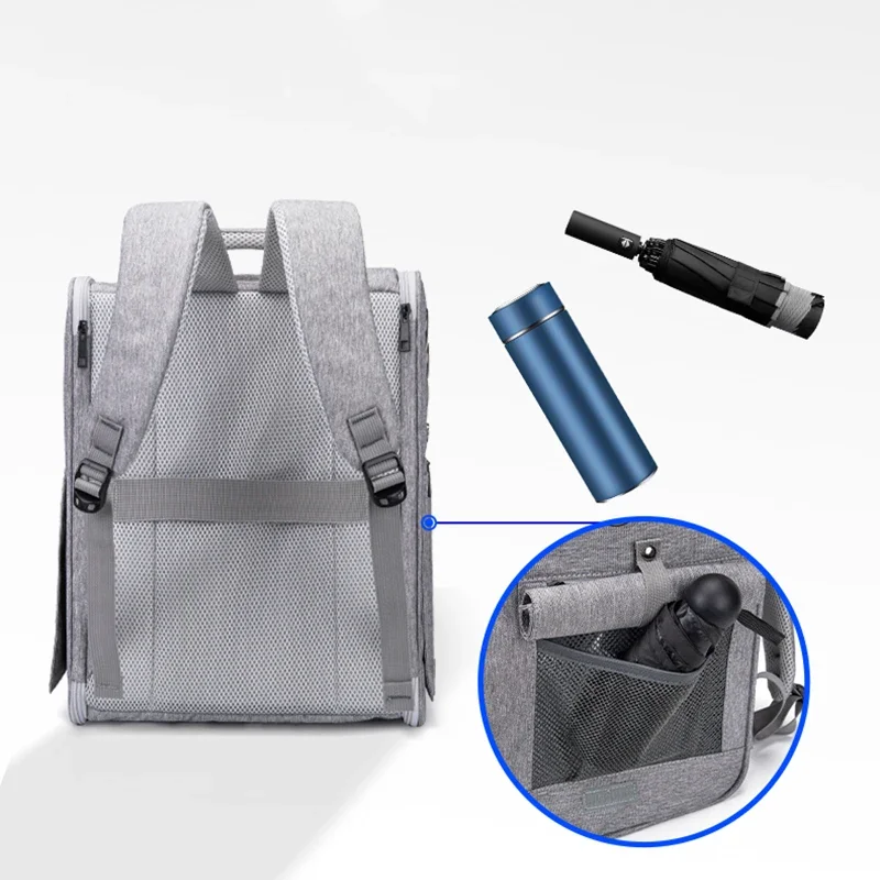 Cat Backpack Pet Carrier Bag Portable Collapsible Breathable Thickened Straps Easy to Clean Pet Travel Carrier Backpack