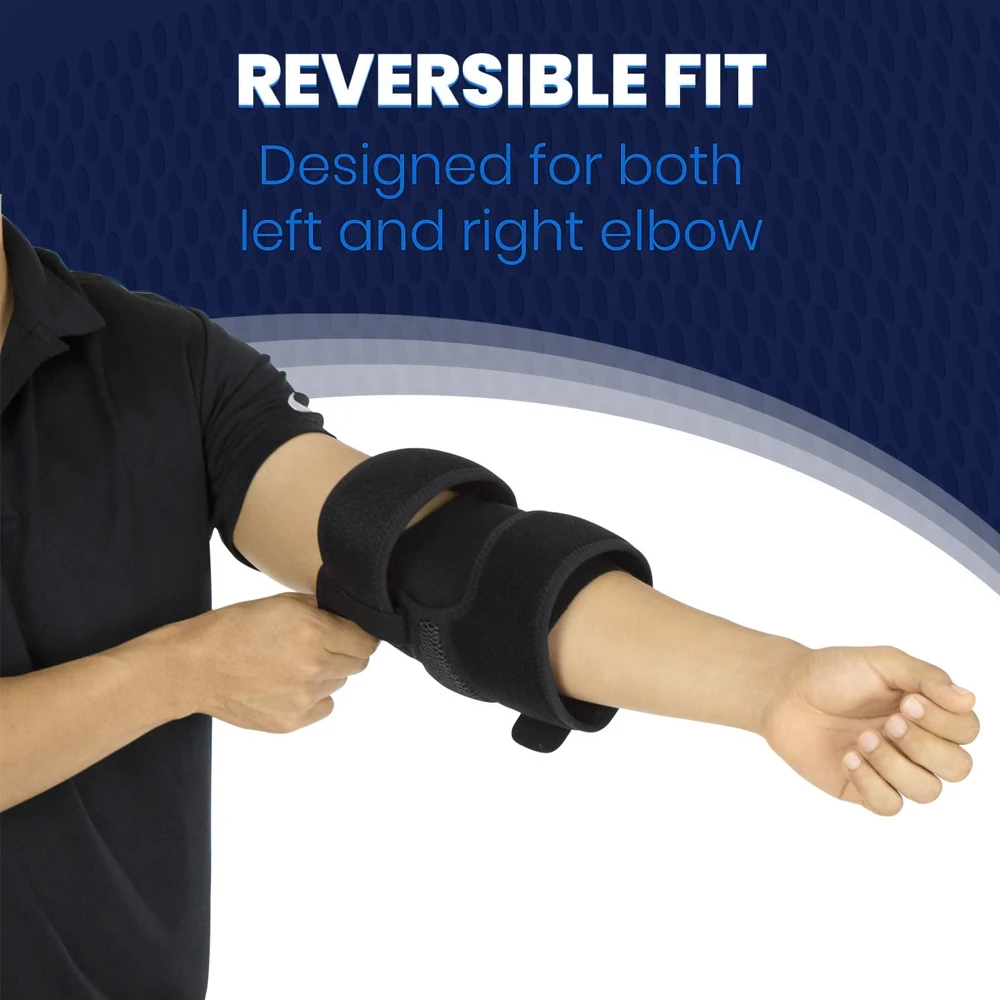 Neoprene Sports Compression Sleeve Elbow Brace Wraps for Tendonitis Bursitis Left Right Arm Support Epicondylitis Golfers 1 PCS