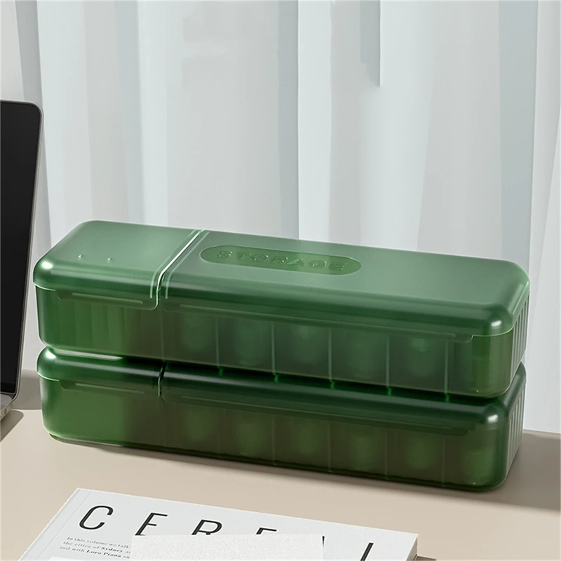 Cable Storage Box Organizer Charger Cord Storage Box With 7 Compartments Reusable Data Cable Storage Case For Home Or Travel