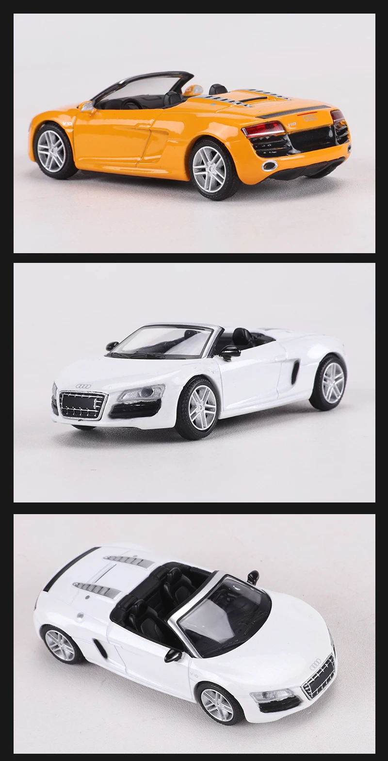 SHADOW 1:64 R8 V10 Spyder Legierungsmodellauto – Detail 7