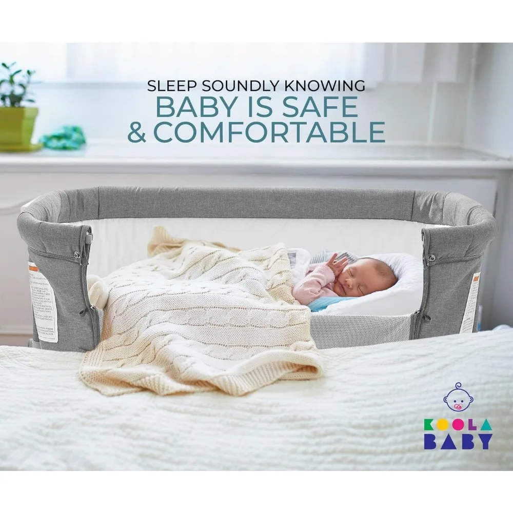 3 in 1 Baby Bassinet, Bedside Sleeper, & Playpen, Easy