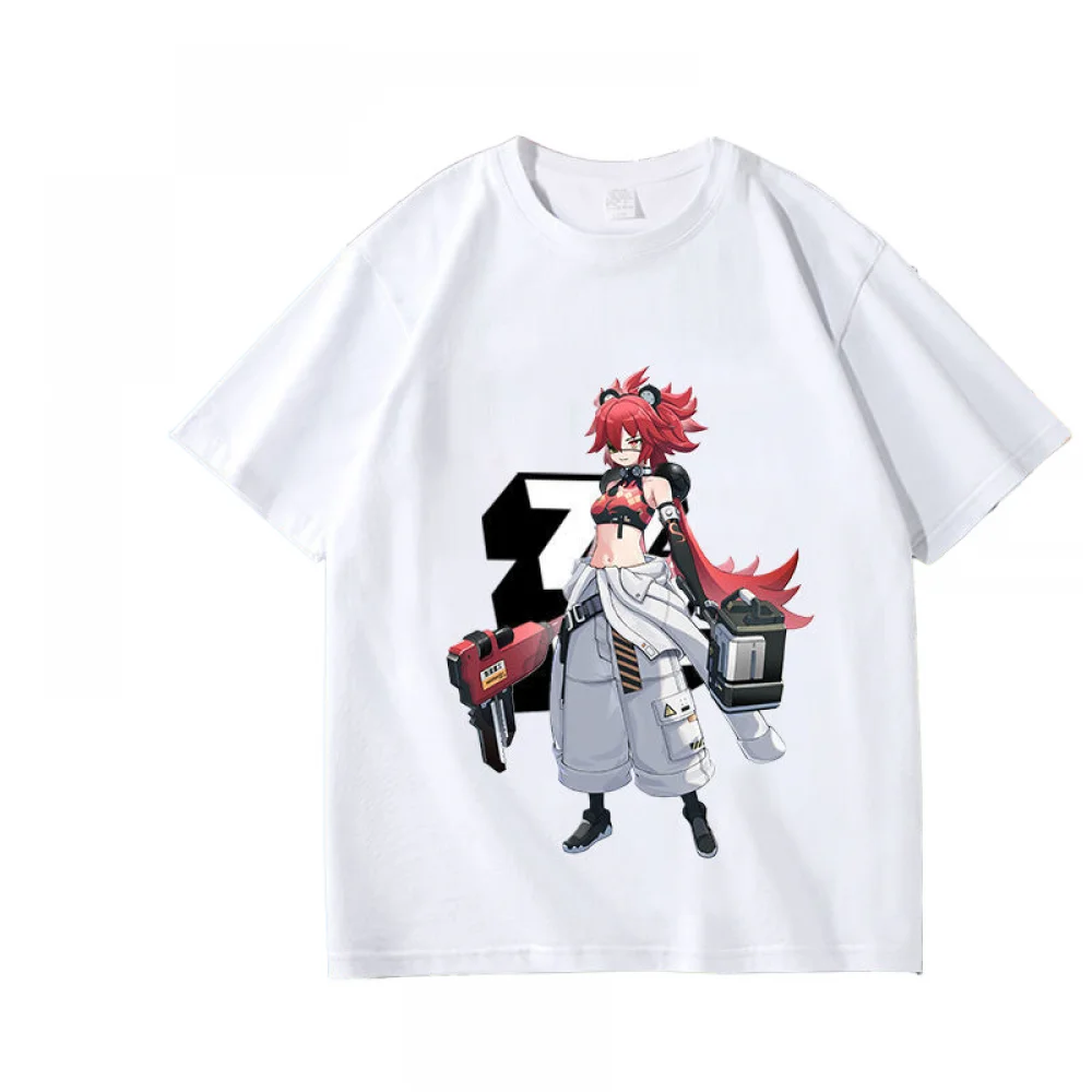 thumbnail image 1 of Camiseta de Anime Koleda Belobog de Motorcycle Pattern de algodón de manga corta para fiesta de carnaval de Halloween unisex multicolor, 1 of 5