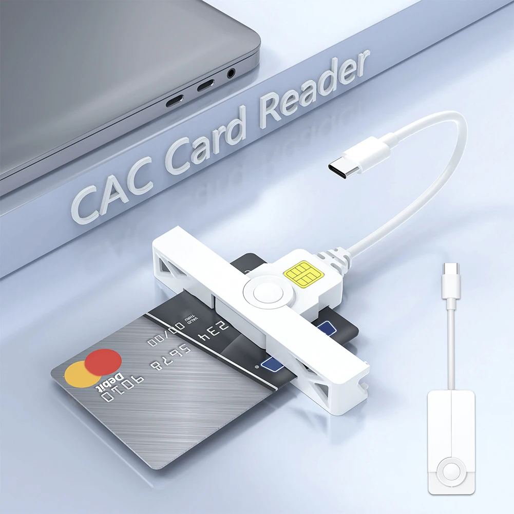 USB2.0/Type-C 은행 카드 리더기 접이식 일반 액세스 카드 리더기 CAC..