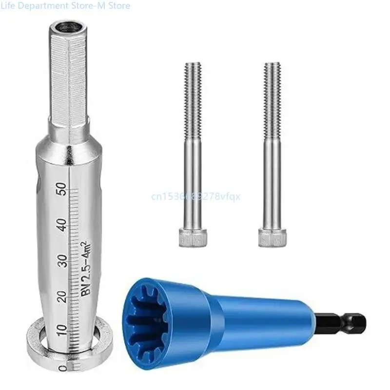 

4Pcs Wire Twisting Tool Set for Drill Wire Connectors Driver with 1/4" Chuck