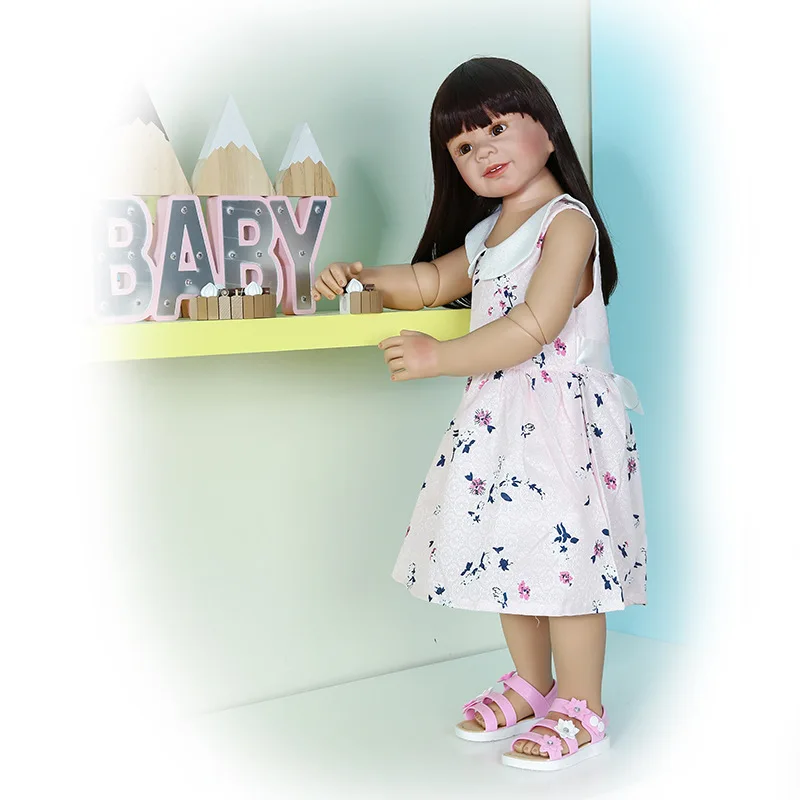 

87cm Humanoid Doll Childrens Clothing Model Creative Personality Decor 2-4 Years Old Simulation Doll Girl Doll Shopping Mall