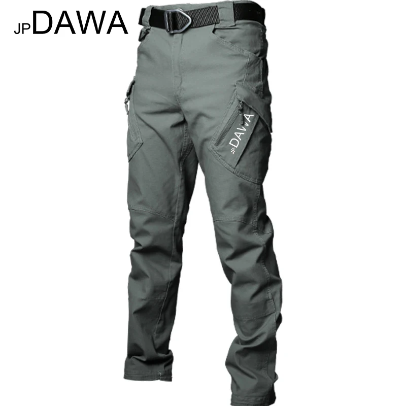 JP Dawa Spring/Summer Waterproof Fishing Pants Tactical Pants X9 Mountaineering Training Suit Multi Pocket Hunting