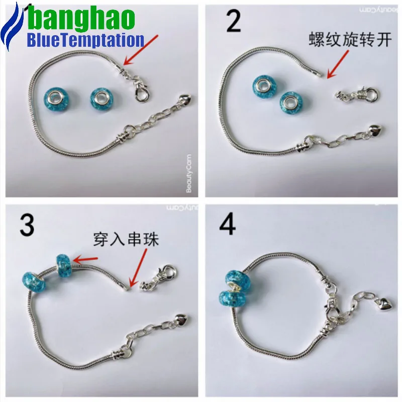 wholesale Fashion diy bracelet Charms jewelry making accessories pendants handmade alloy beads bracelets gift HDT023