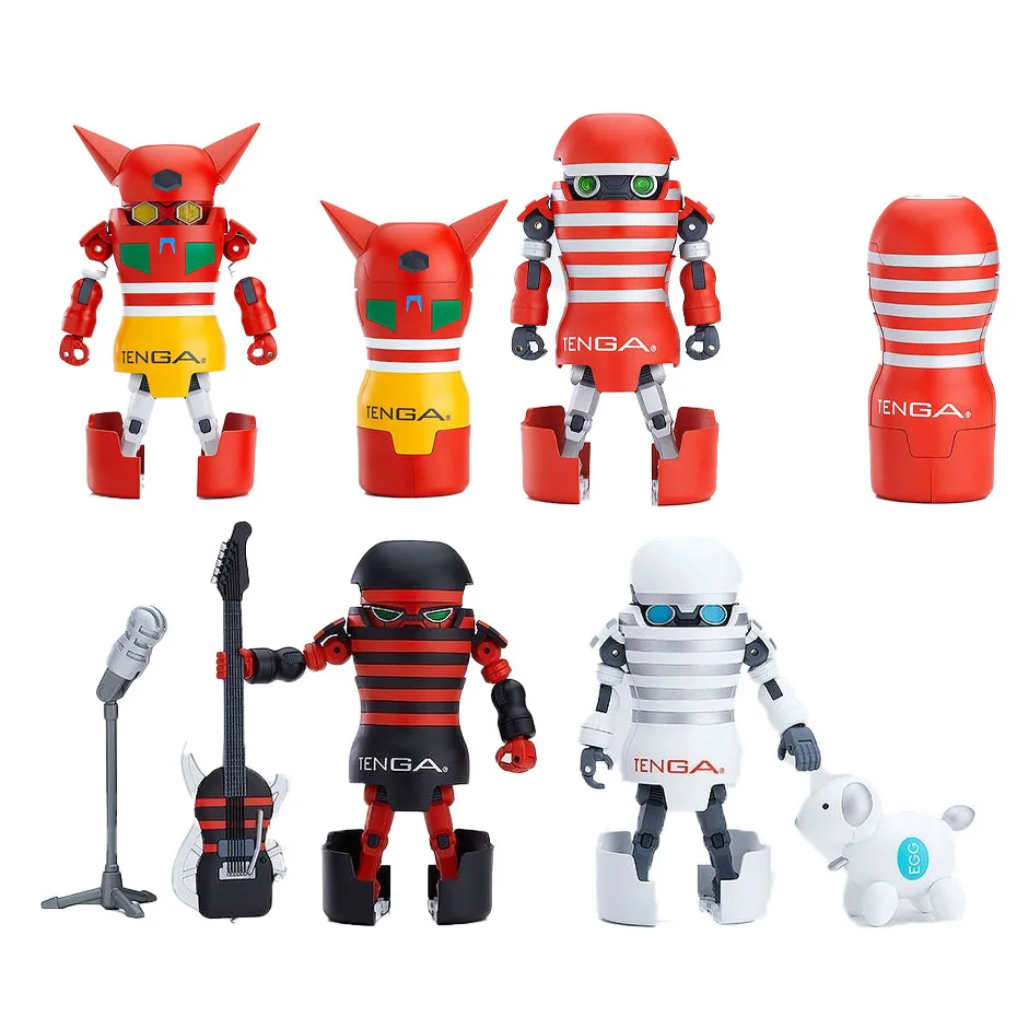 

В наличии оригинальный подлинный робот-скульптурный робот-TENGA Robo Tenga твердая и мягкая подвижная скульптура игра кукла аниме игрушки орнамент модель