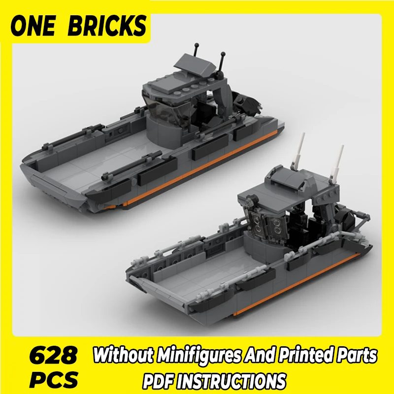 

Модель военной лодки Moc, строительные блоки OXpro AL8, технология посадки, модульные блоки, подарок, Рождественская игрушка, наборы «сделай сам» в сборе