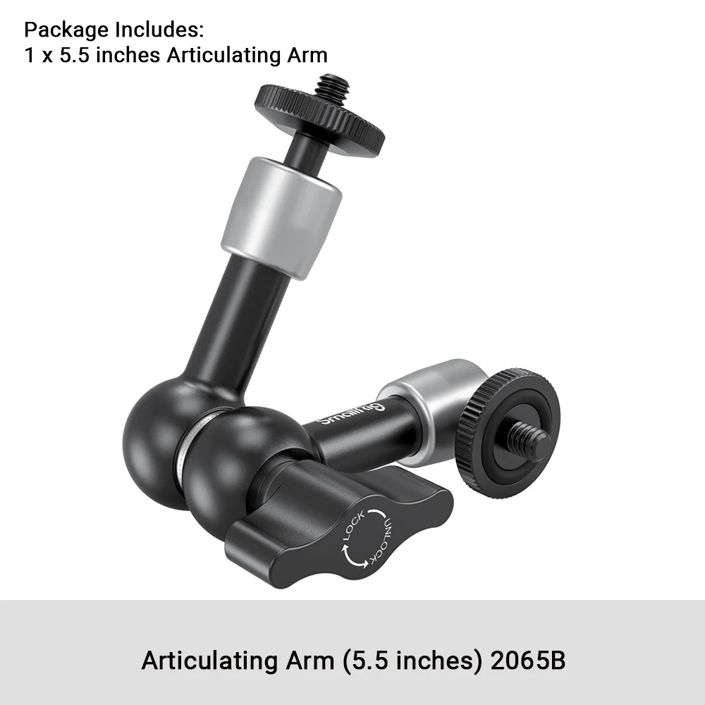  SmallRig Brazo mágico articulado ajustable de 9.8 pulgadas con  tornillo de rosca de 1/4 para monitor LCD/luces LED - 2066B : Electrónica