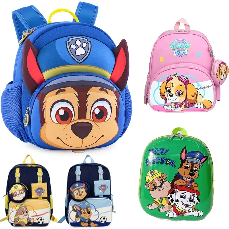 Paw Patrol Original Kids Backpack Anime Figure Chase Marshall Skye Dog Plush Bag for Kids Girls Boys Girls Birthday Gift