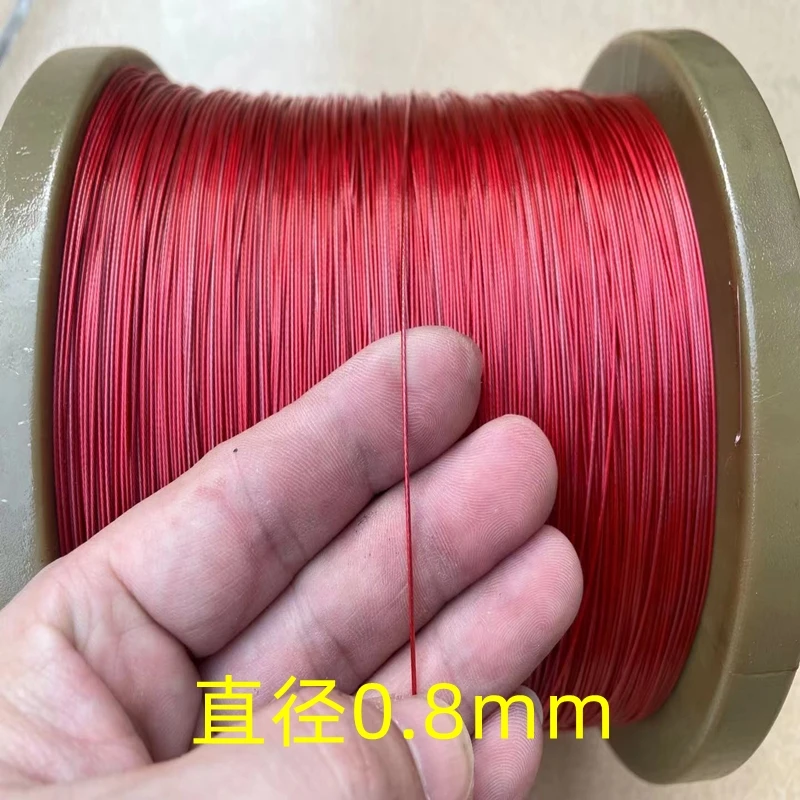 0.38mm to 1mm Soft Wire Rope 304 Stainless Steel Plastic-Coated Wire Hanging Lighting Hanging Fishing Line Wire Rope