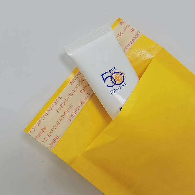 10ks malý čalouněný obálek bublina žlutý kraftového brašna mailers mailing obálek malý bublina obálek žlutý pouch