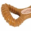 Indestructible 15CM Solid Beechwood Chew Stick for Large Dogs - Dental Health Interactive Toy with Treat Hole, Heavy Duty Chewin 3
