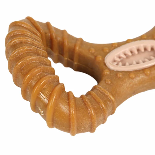 Indestructible 15CM Solid Beechwood Chew Stick for Large Dogs - Dental Health Interactive Toy with Treat Hole, Heavy Duty Chewin 3
