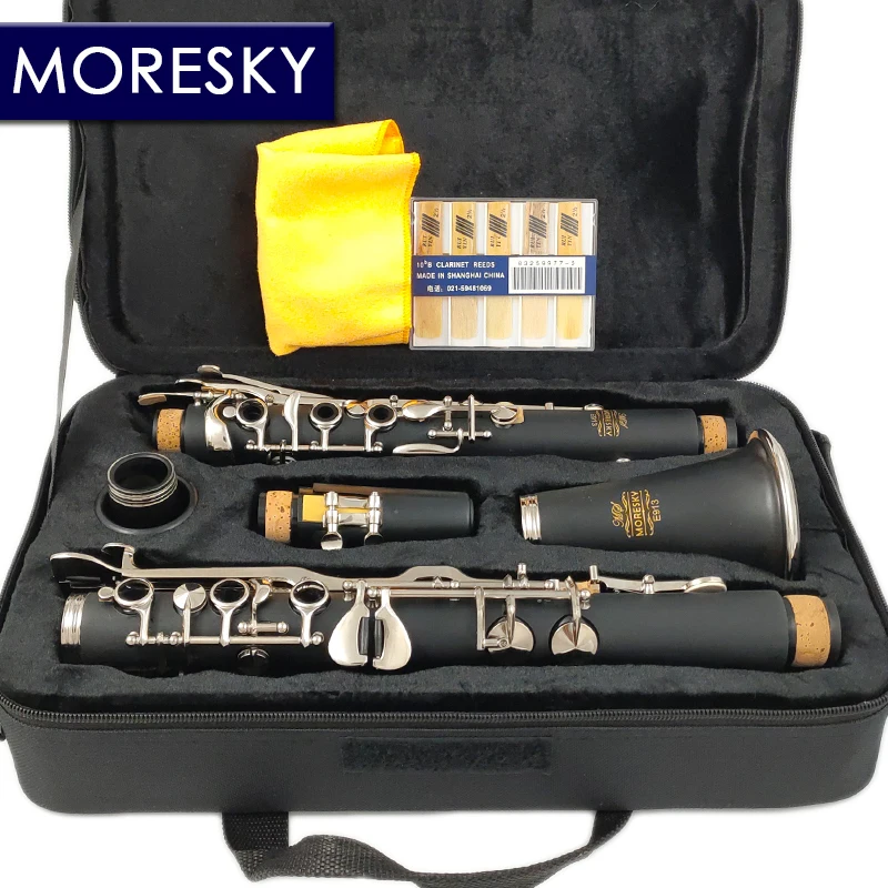 Clarinet MORESKY German G Tune 20 Key ABS Resin Body Nickel Plated Keys E913 clarinet woodwind instrument