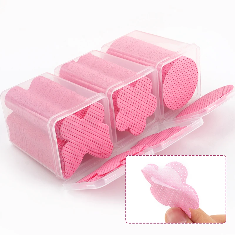 200 Pcs Disposable Lint-Free Paper Cotton Wipes Eyelash Extension Glue Remover Pads Cleaning Wipes Cosmetics Makeup Tools 6