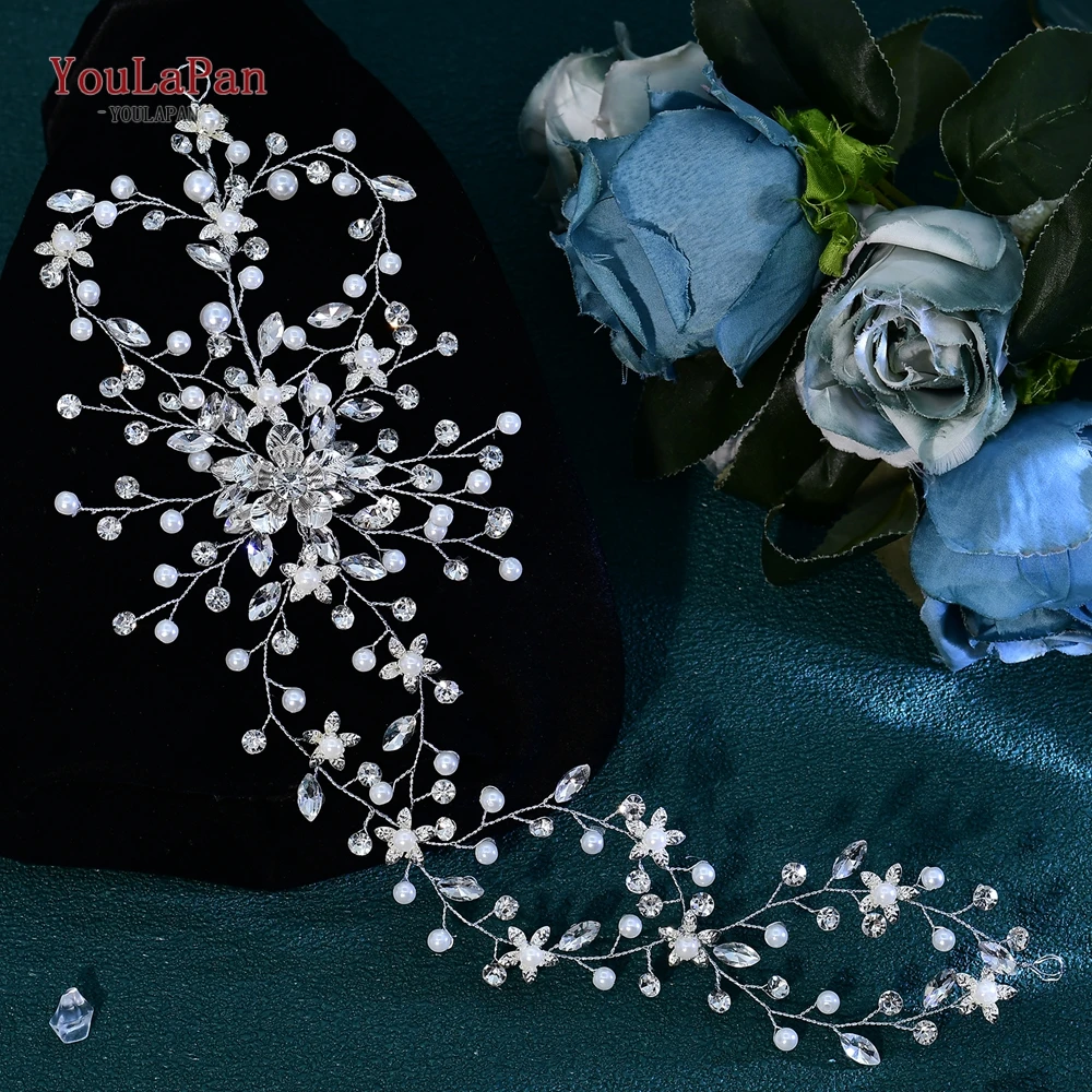 YouLaPan Elegant Women Rhinestone Belt Ornament Alloy Flower Wedding Dress Belt  Accessories Handmade Dresses Belt SH940