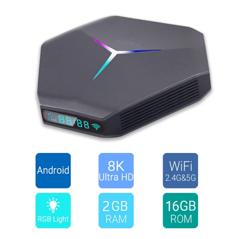 ТВ-приставка Android 11 Amlogic S905X4 A95X F4 RGB светильник BOX Dual Wifi 8K 4K 3D Youtube Media Player |