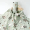 HappyFlute New 120*110CM Digital All Print  Bamboo Cotton 2Layer Super Soft Muslin Swaddle High Quality Wrap For Newborn Blanket 1