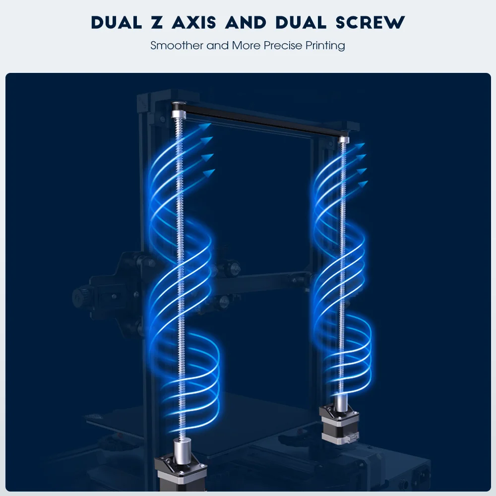 CREALITY Ender-3 S1 3D 프린터 직접 듀얼 기어 압출기 듀얼 Z 축 32Bit 자동 베드 레벨링 고정밀 CR 터치
