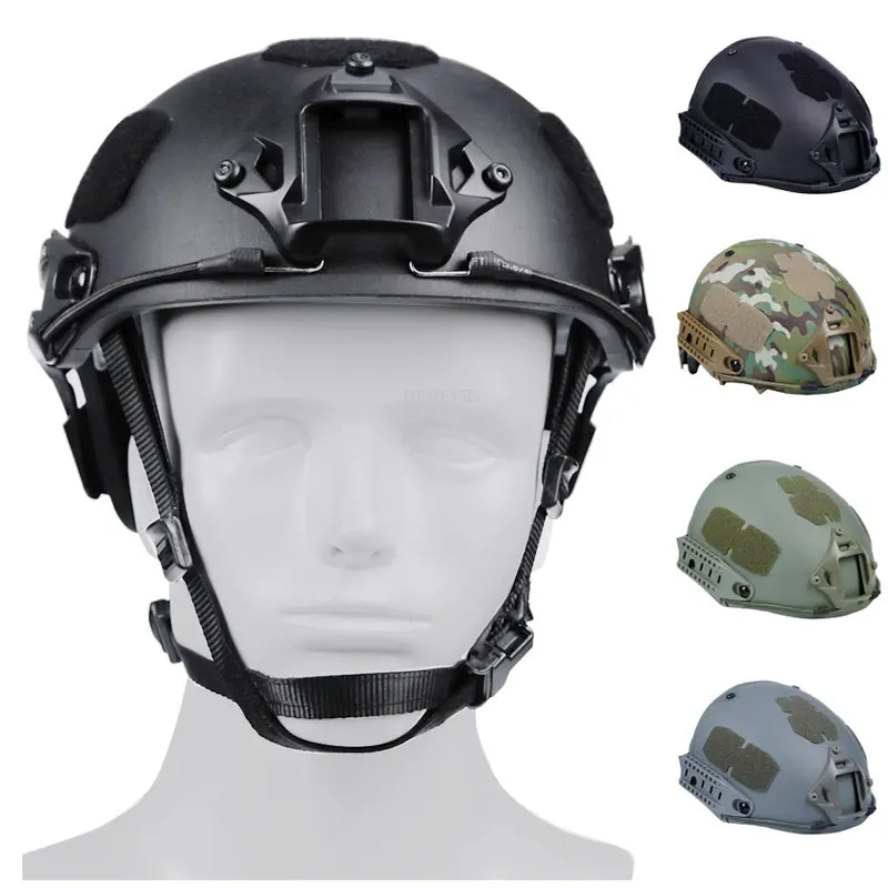 

Military Combat Helmets with Soft Inner Pads Airsoft CS Wargame Paintball Half-covered Helmet Tactical Training Hunting Helmet